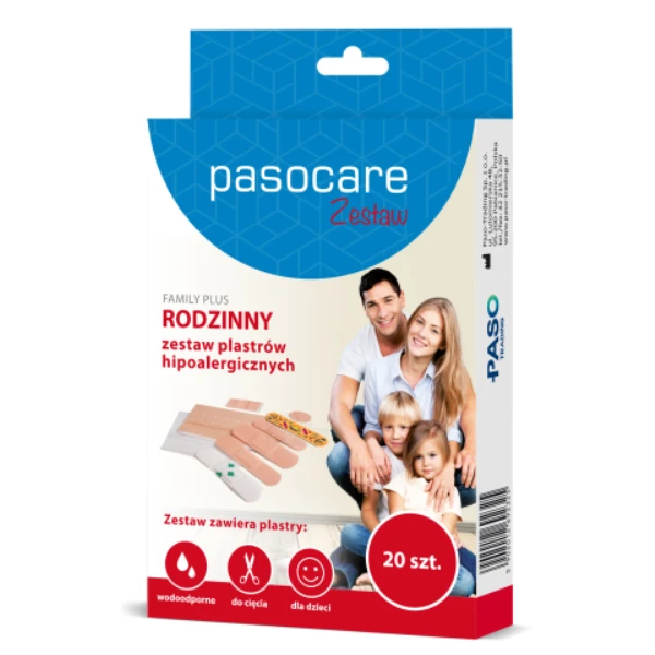 Pasocare Family Plus Plastry-zestaw, 20 szt.