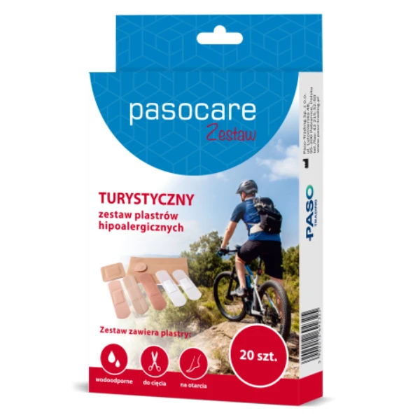 Pasocare Turystyczny Plastry-zestaw, 20 szt.