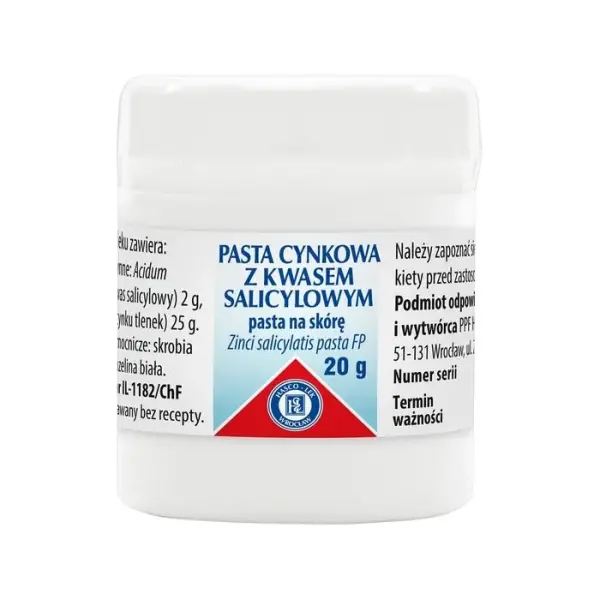Pasta cynkowa z kwasem salicylowym maść 20 g