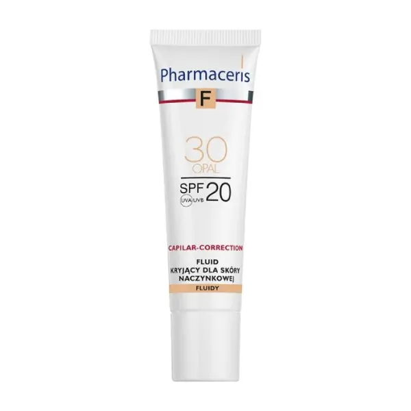 PHARMACERIS F Fluid kryjący do skóry naczynkowej Opal 30 SPF20, 30 ml