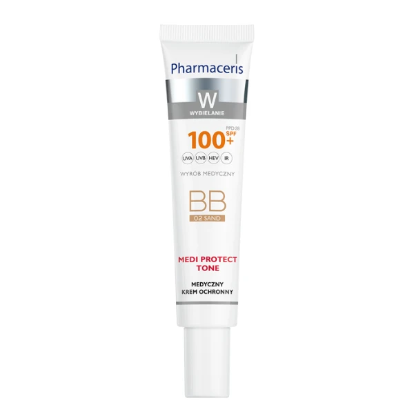Pharmaceris W Medi Protect Tone BB Krem medyczny ochronny 02 sand SPF 100+, 40ml