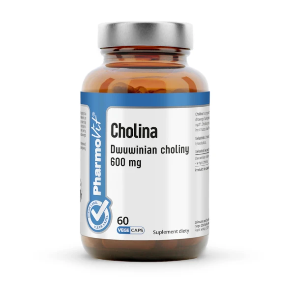 PHARMOVIT Cholina Dwuwinian choliny 600 mg, 60 kaps.
