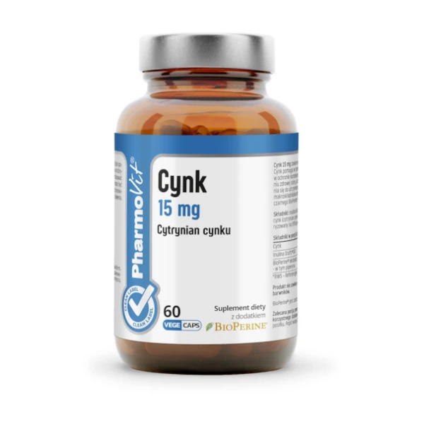 PHARMOVIT Cynk 15 mg, 60 kaps.