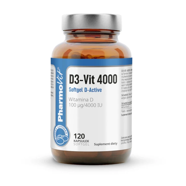 PHARMOVIT D3-Vit 4000 D-Active, 120 kaps.