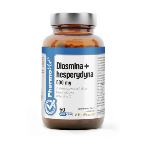 PHARMOVIT Diosmina + Hesperydyna 500 mg, 60 kaps.