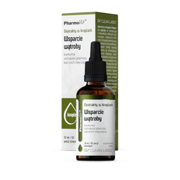 PHARMOVIT Ekstrakty w kroplach Wsparcie wątroby, 30 ml