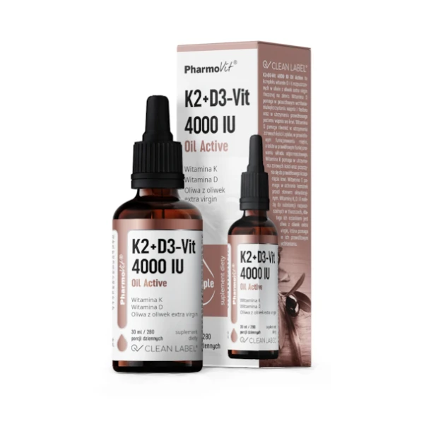PHARMOVIT K2+D3-Vit 4000 IU Oil Active, 30 ml