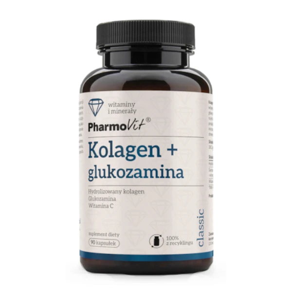 PHARMOVIT Kolagen + glukozamina, 90 kaps.