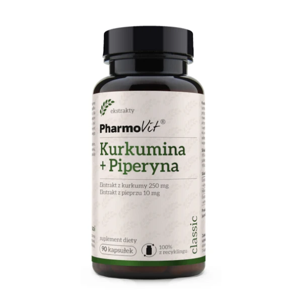 PHARMOVIT Kurkumina + piperyna, 90 kaps.