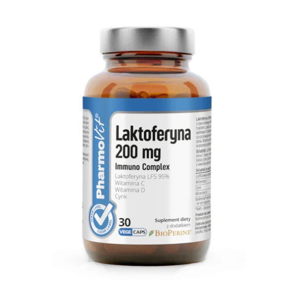 PHARMOVIT Laktoferyna Immuno Complex 200 mg, 30 kaps.