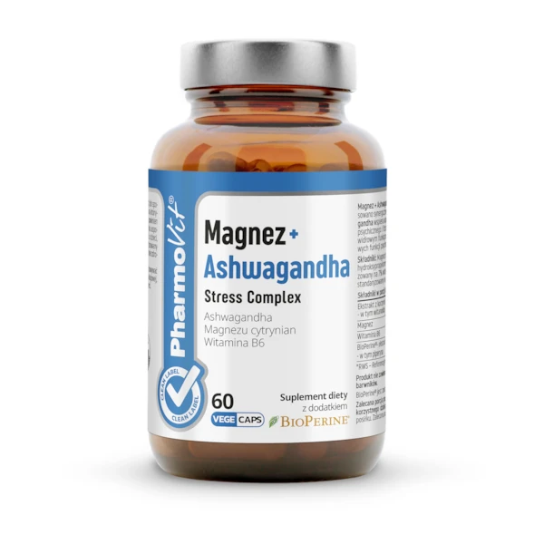PHARMOVIT Magnez + Ashwagandha Stress Complex, 60 kaps.