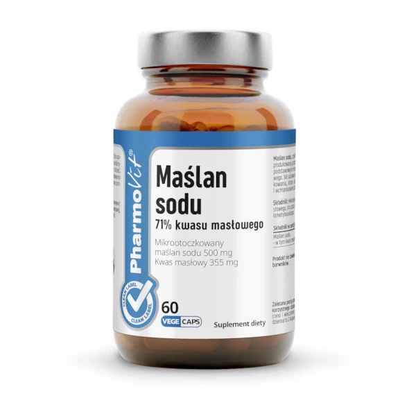 PHARMOVIT Maślan sodu 71% kwasu masłowego, 60 kaps.