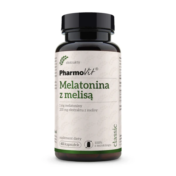 PHARMOVIT Melatonina z melisą, 60 kaps.