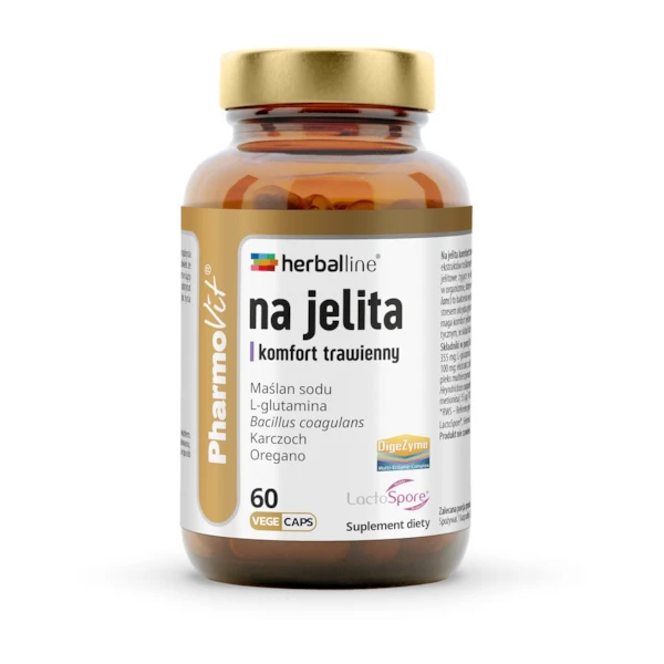PHARMOVIT Na jelita komfort trawienny, 60 kaps.