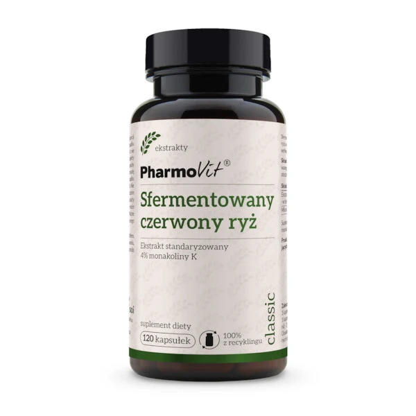PHARMOVIT Sfermentowany czerwony ryż, 120 kaps.
