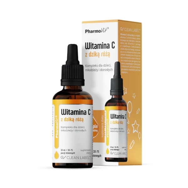 PHARMOVIT Witamina C z dziką różą, 30 ml