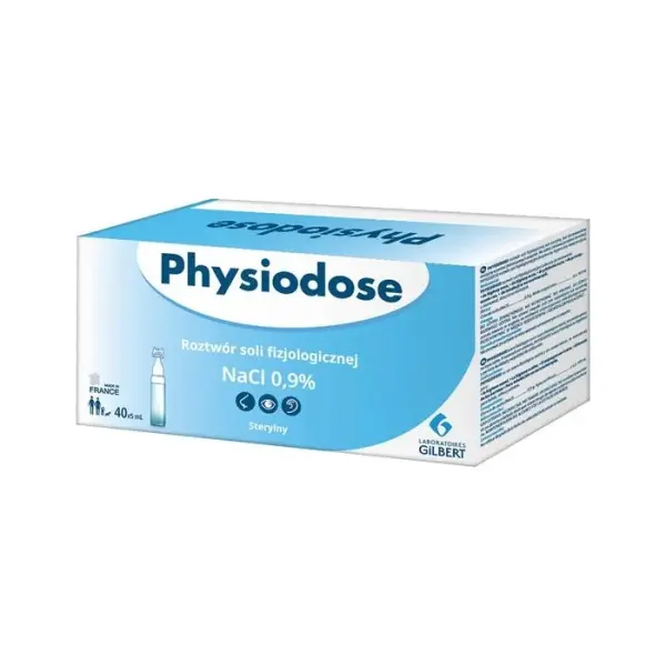 PHYSIODOSE Roztwór soli fizjologicznej 0,9% NaCl, 40 ampułek