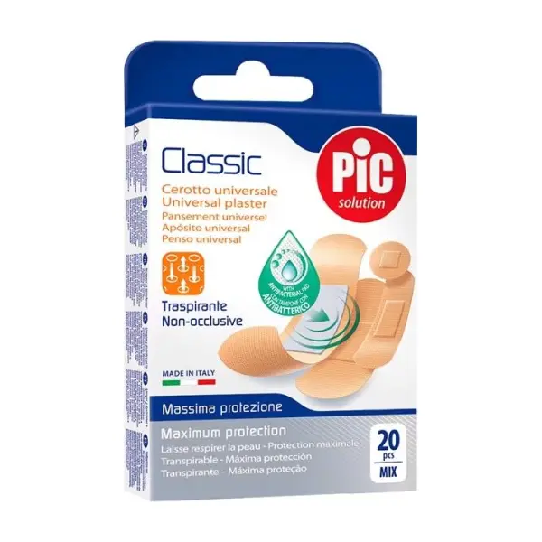 PIC Classic Mix plaster antybakteryjny, 20 sztuk