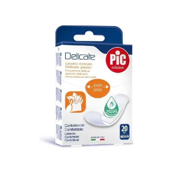 PIC Delicate plaster antybakteryjny średni, 20 sztuk