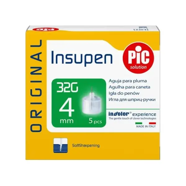PIC Insupen 32G 4mm igły do penów 5 sztuk