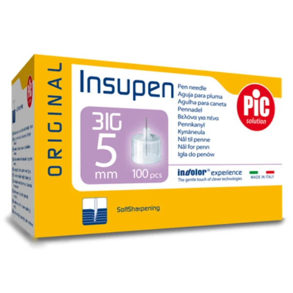 PIC Insupen Original Igły do penów insulinowych 31G 0,25 x 5 mm