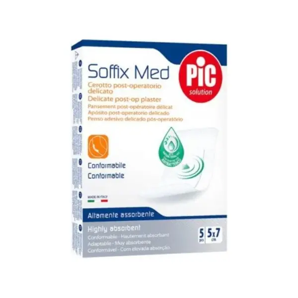 PIC SoffixMed pooperacyjny plaster antybakteryjny 5x7cm 5 sztuk