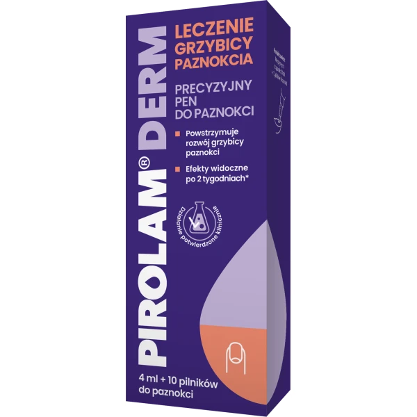 PIROLAM DERM Leczenie grzybicy paznokcia, 4 ml