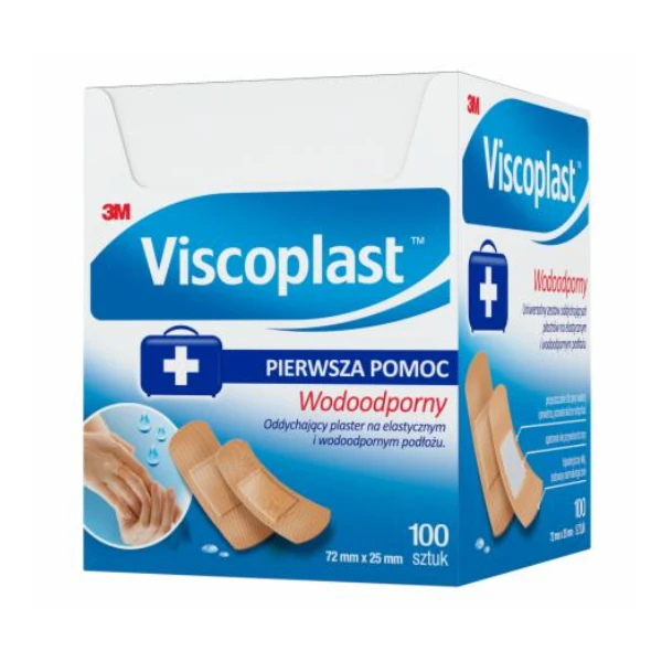 Plastry-zestaw wodoodporne 72 x 25 mm, 100 szt.