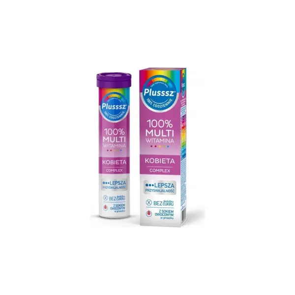 Plusssz 100% Multiwitamina Kobieta 20 tabletek musujących