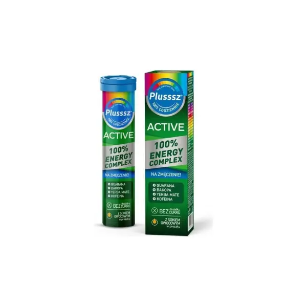 Plusssz Active 100% Energy Complex 20 tabletek musujących