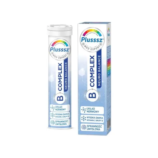 PLUSSSZ B-Complex Neuro Balance, 20 tabletek musujących