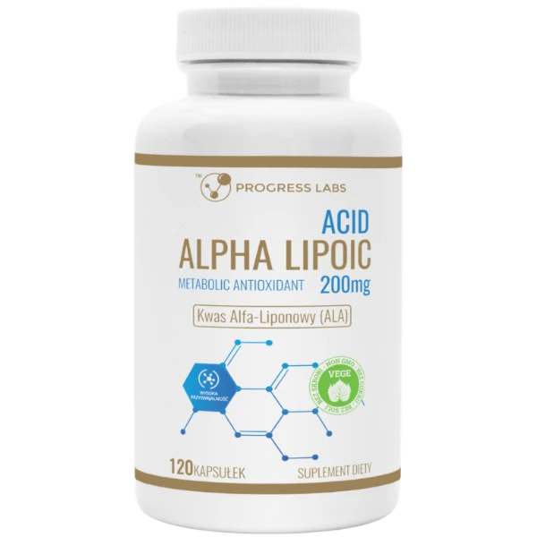 PROGRESS LABS Alpha Lipoic Acid 200 mg, 120 kaps.