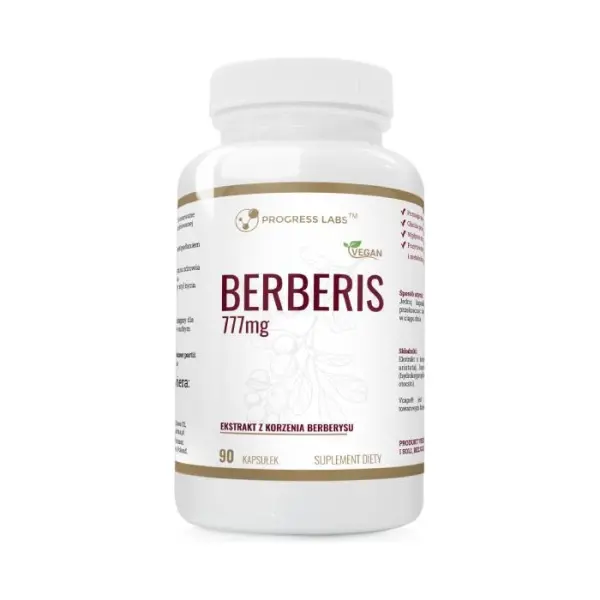 PROGRESS LABS Berberis extract, 90 kapsułek