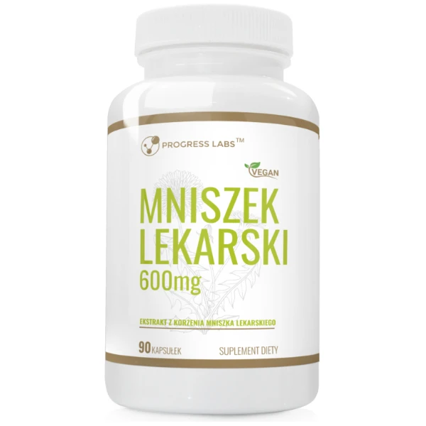 PROGRESS LABS Mniszek lekarski ekstrakt 600mg, 90 kaps.