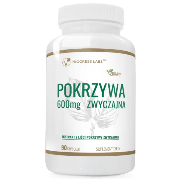 PROGRESS LABS Pokrzywa zwyczajna ekstrakt 600mg, 90 kaps.