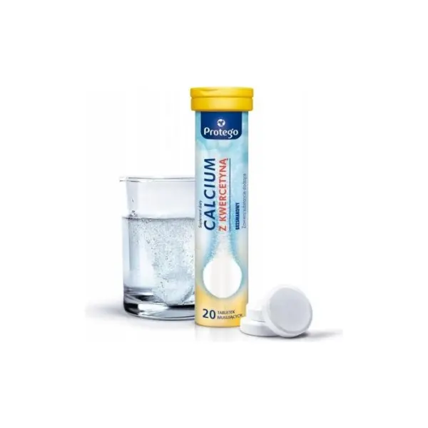PROTEGO Calcium Z Kwercetyną, 20 tabletek musujących