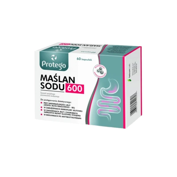 Protego Maślan Sodu 600, 60 kapsułek