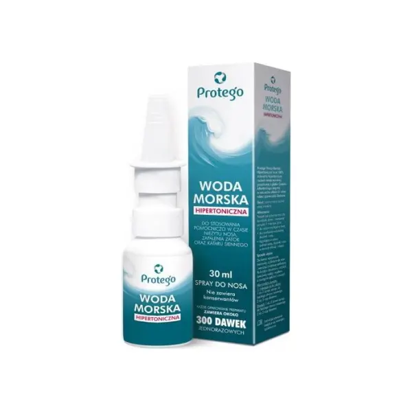 PROTEGO Woda morska hipertoniczna spray do nosa, 30 ml