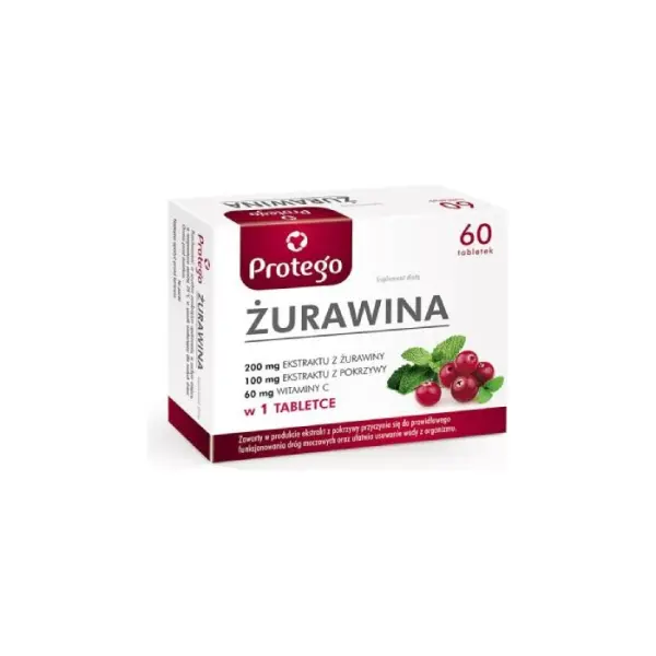 PROTEGO Żurawina, 60 tabletek