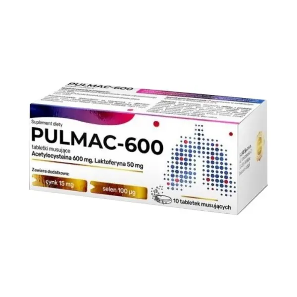 PULMAC-600, 10 tabletek musujących