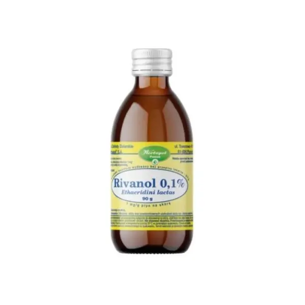 RIVANOL roztwór 0,1% płyn do stosowania na skórę, 90 g