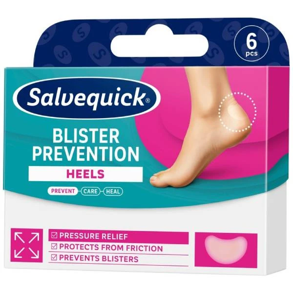Salvequick Blister Prevention Heels Plastry pięty, 6 szt.