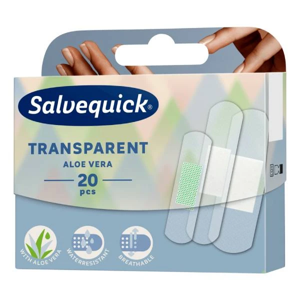 Salvequick Transparent Aloe Vera Plastry, 20 szt.