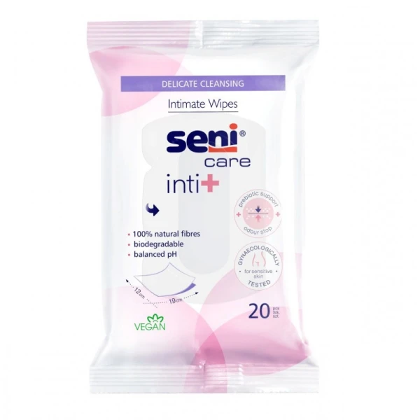 Seni Care Inti + Chusteczki do higieny intymnej, 20 sztuk