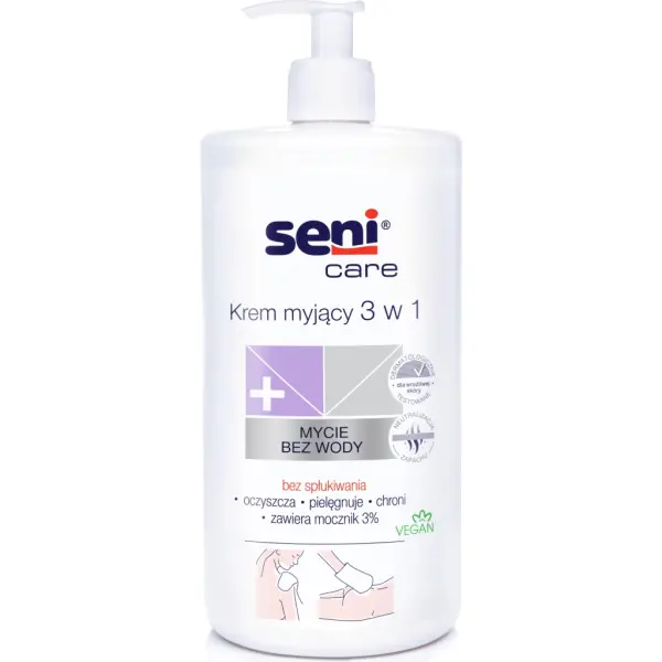 SENI CARE Krem myjący 3w1 mocznik 3% 1000 ml