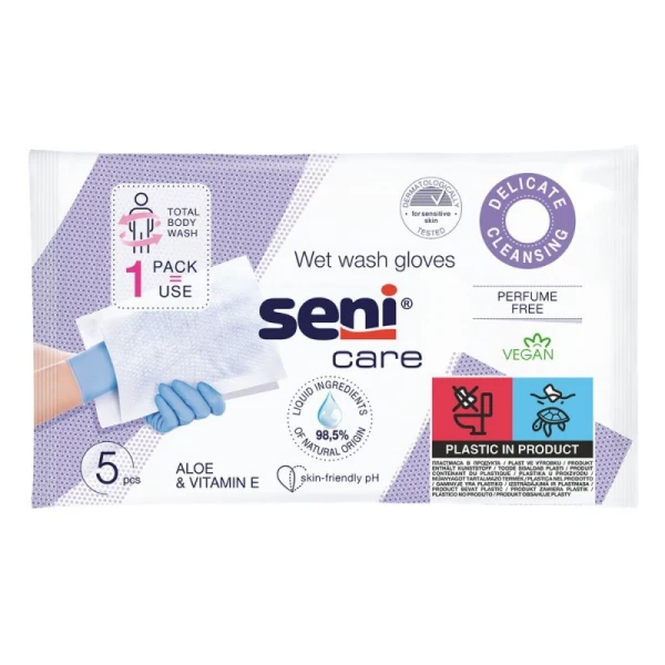 Seni Care Myjki nasączane, 5 szt.