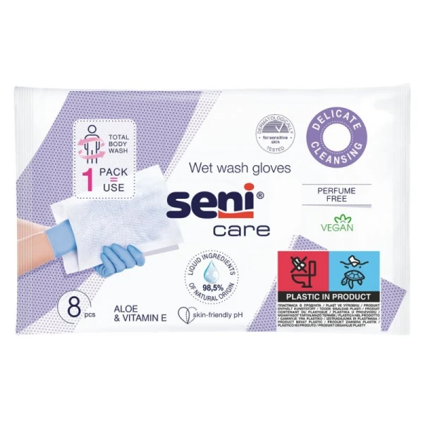 Seni Care Myjki nasączane, 8 szt.