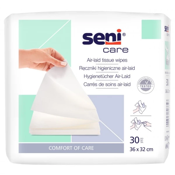 Seni Care Ręczniki higieniczne air-laid 36 x 32 cm, 30 szt.