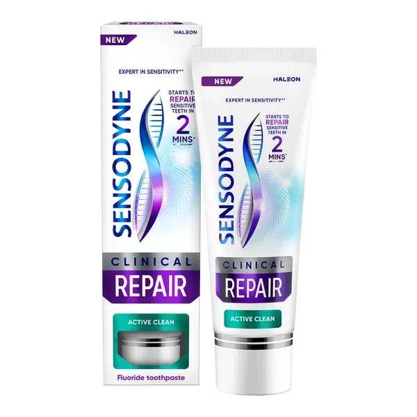 Sensodyne Clinical Repair Active Clean Pasta do zębów z fluorkiem, 75 ml
