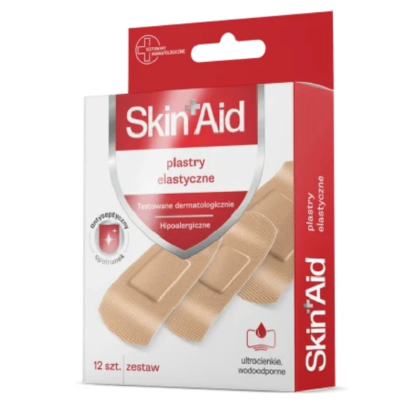 Skin Aid Plastry elastyczne, 12 szt.
